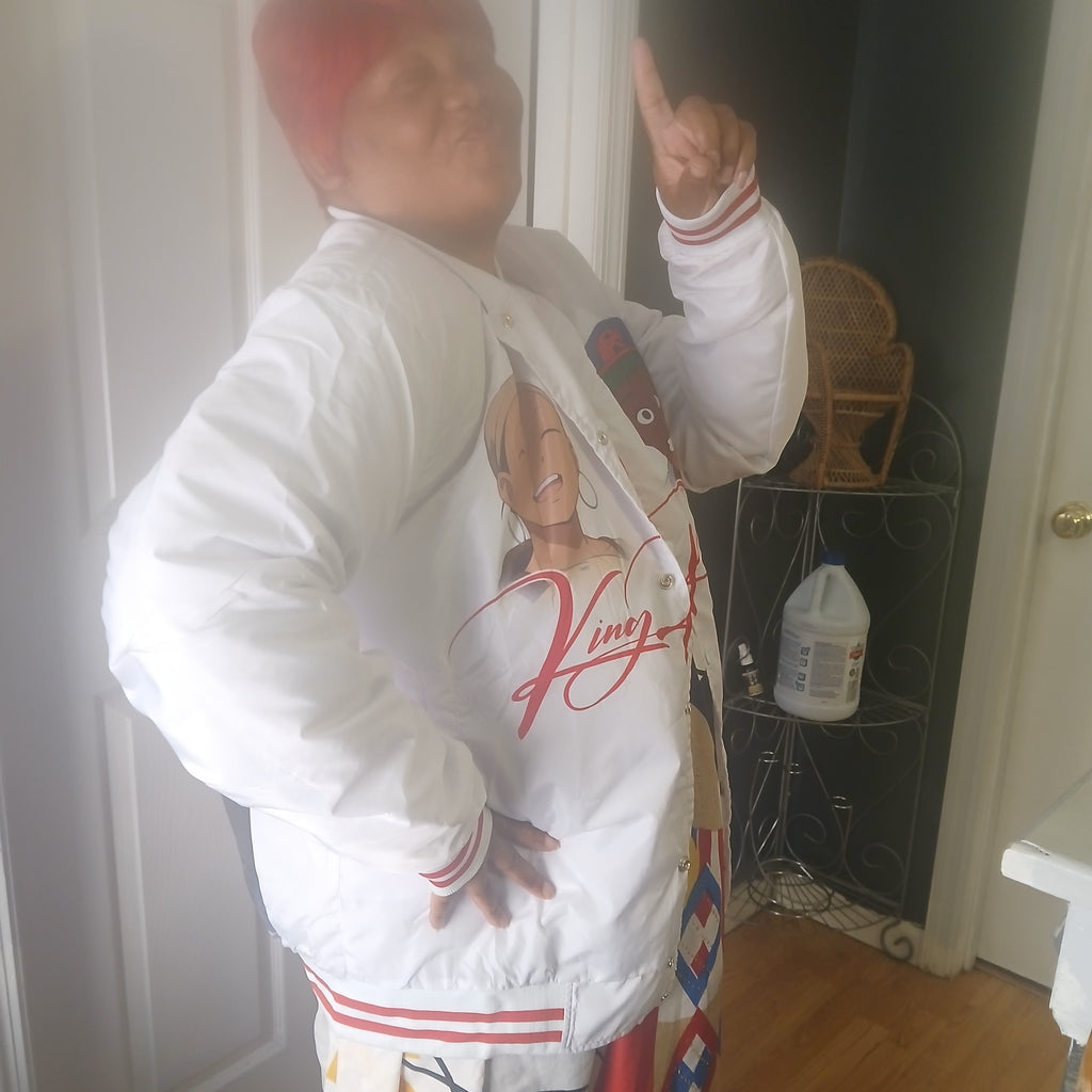 King rarara Rararafest2026 white varsity jacket